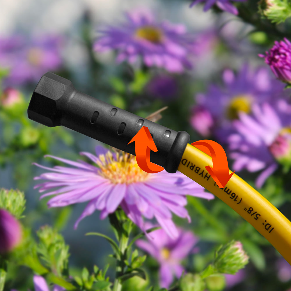 flexible garden hose with swivel handle