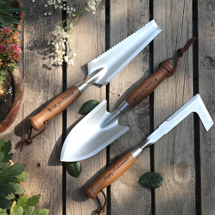 Limited Edition Personalized Black Walnut Gardening Gift Set