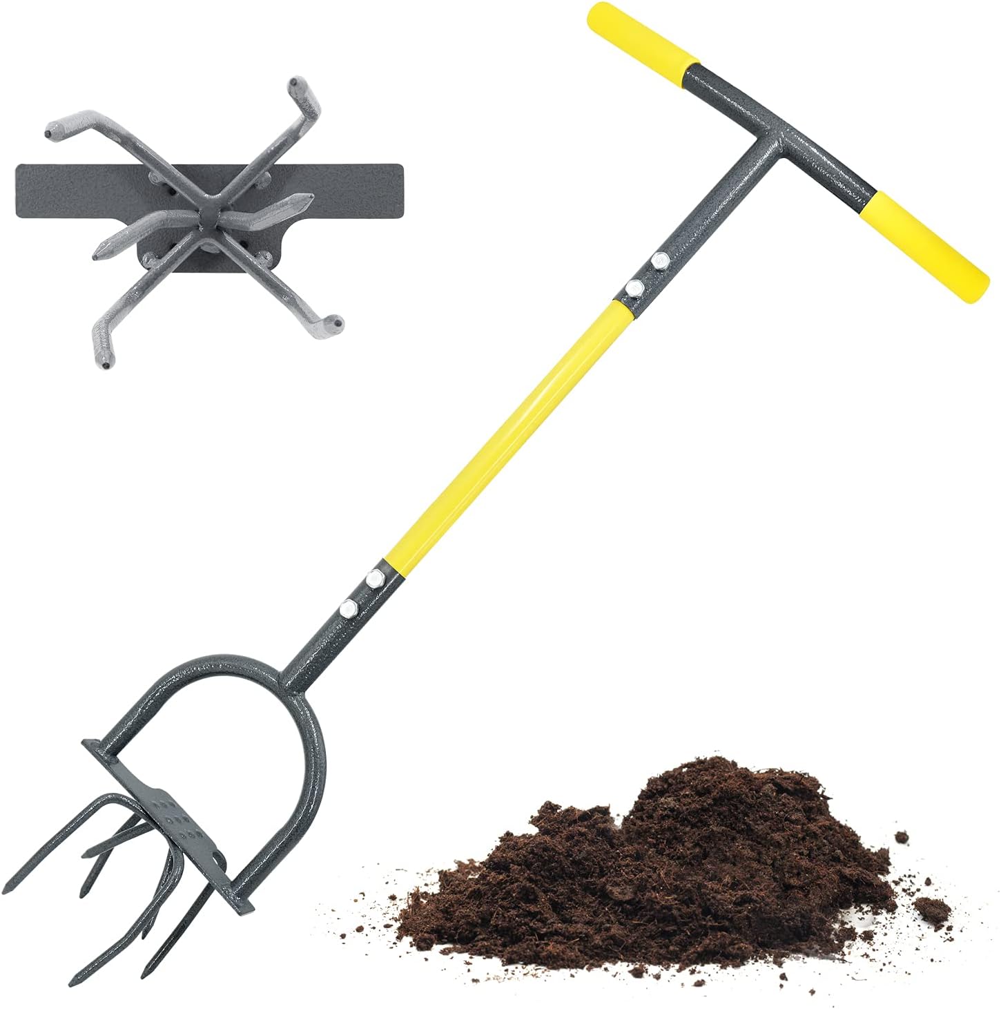 Heavy Duty Garden Tiller Hand Twist Tiller  For Garden Bed