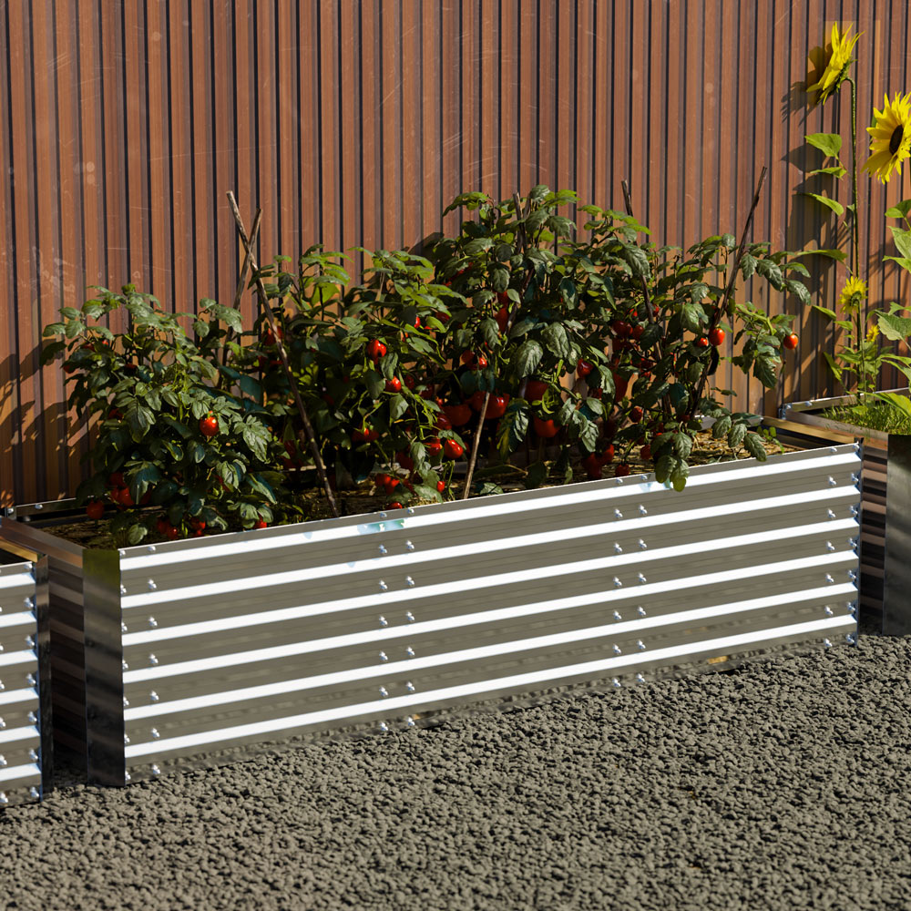 galvanized raised garden bed for vegetables