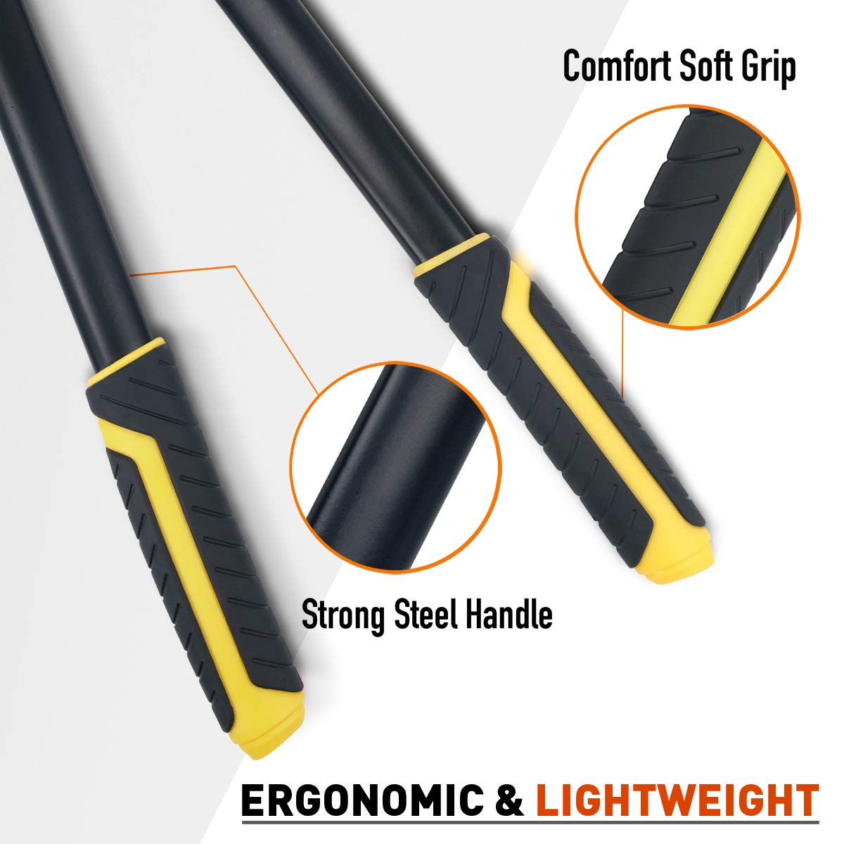 lopper with strong steel handle