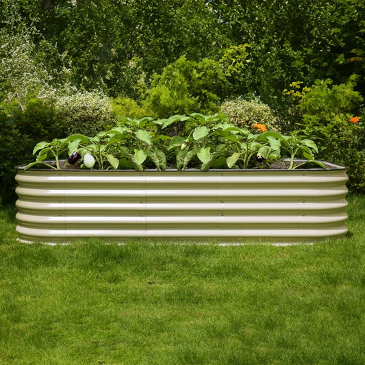 Affordable Garden Bed|Modern White Raised Garden Bed