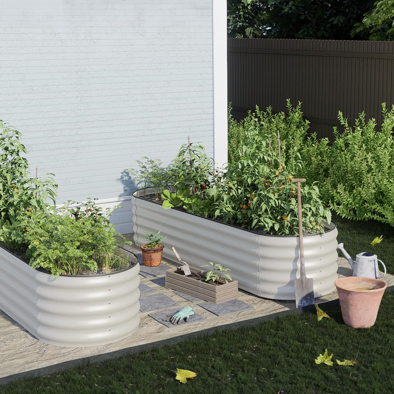 17" Tall Steel Garden Beds|Inexpensive Raised Garden Beds