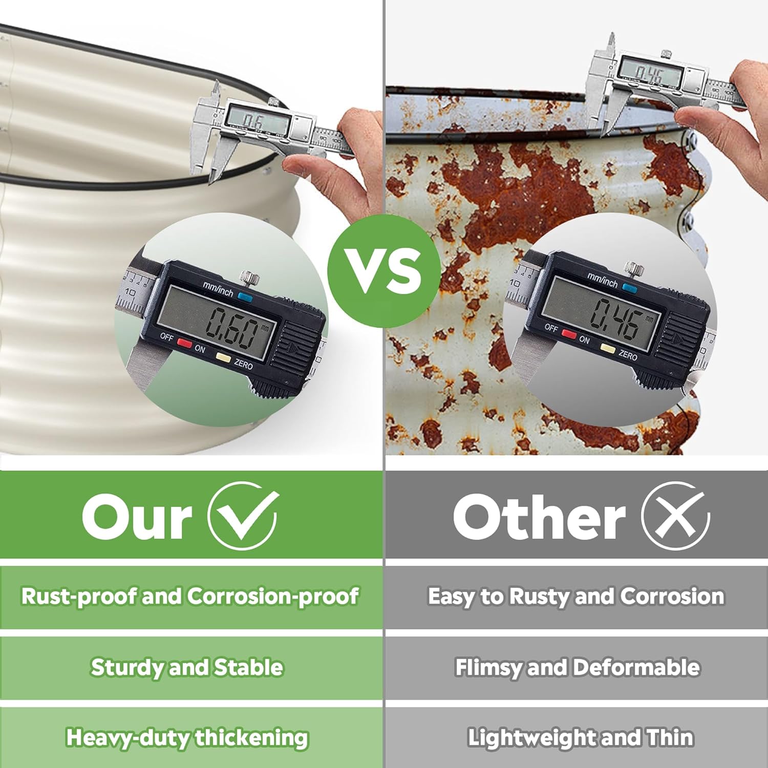 17" Tall Steel Garden Beds|Inexpensive Raised Garden Beds