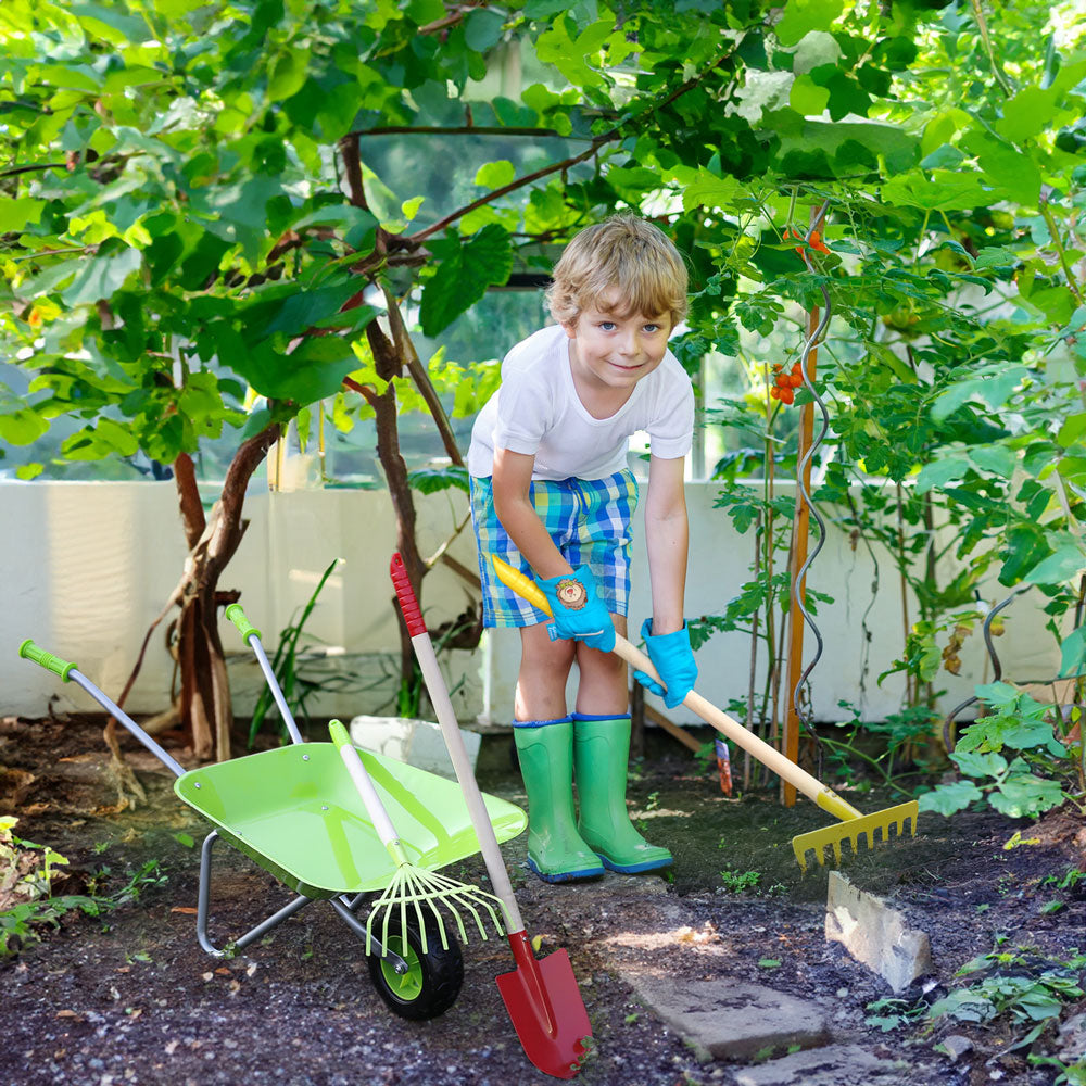colorful kids garden tools 