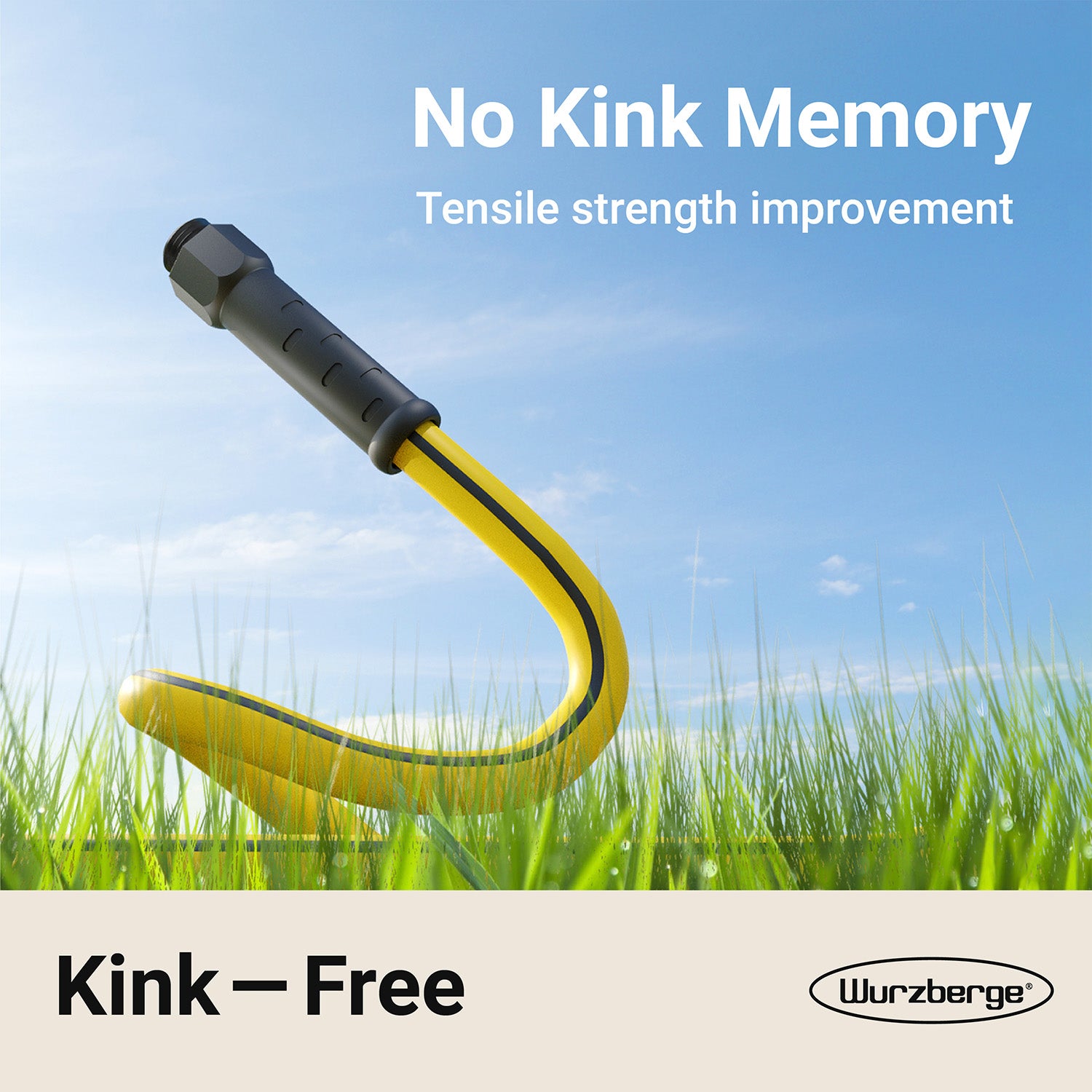 KinkFighter Flexible Garden Hose 25ft 50ft 75ft 100ft，Lightweight, No Kink, Leak Proof, Durable