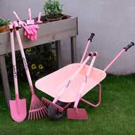 Pink Flamingo Kids Gardening Set Complete
