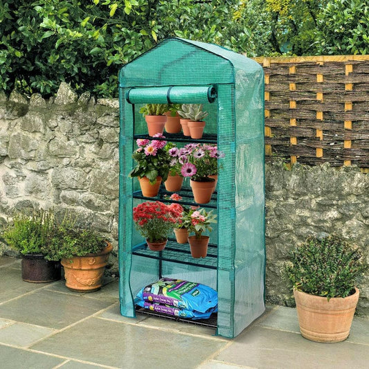 Mini Greenhouse with 4-Tier , 63*27*19.3"Outdoor/Indoor Polytunnel Greenhouse