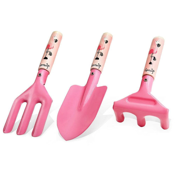 7Pcs Flamingo Pink Kids Gardening Set