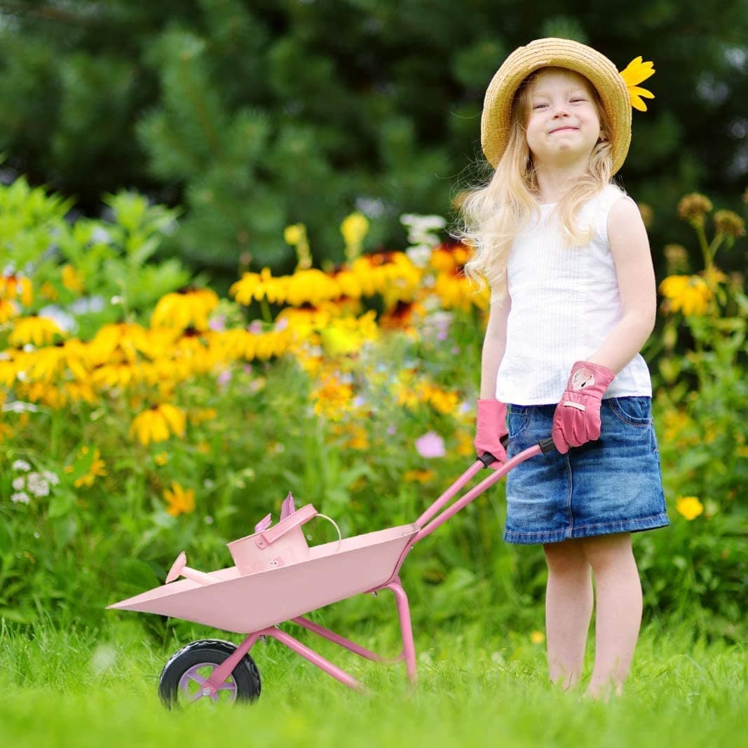 Pink Flamingos Kids Wheelbarrow Set Usage Scenarios