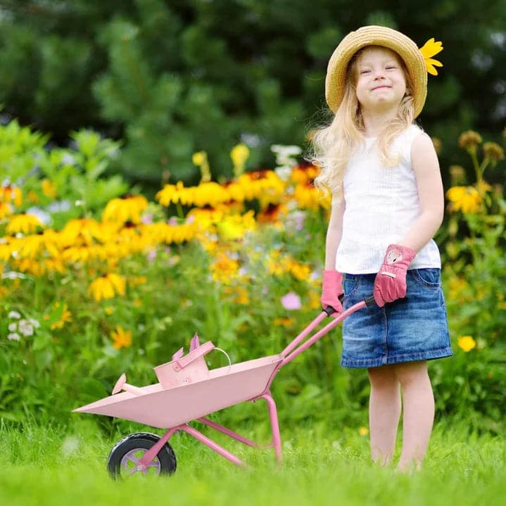 Pink Flamingo Kids wheelbarrow Usage Scenarios