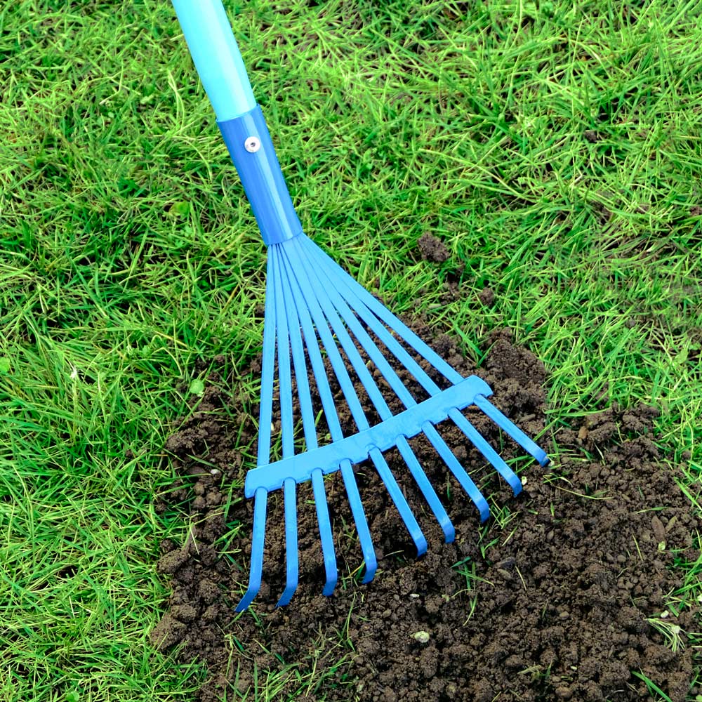 Blue Dinosaur Kids Gardening Set|Complete Metal Wheelbarrow & Tool Kids Gardening Kit Age 3+