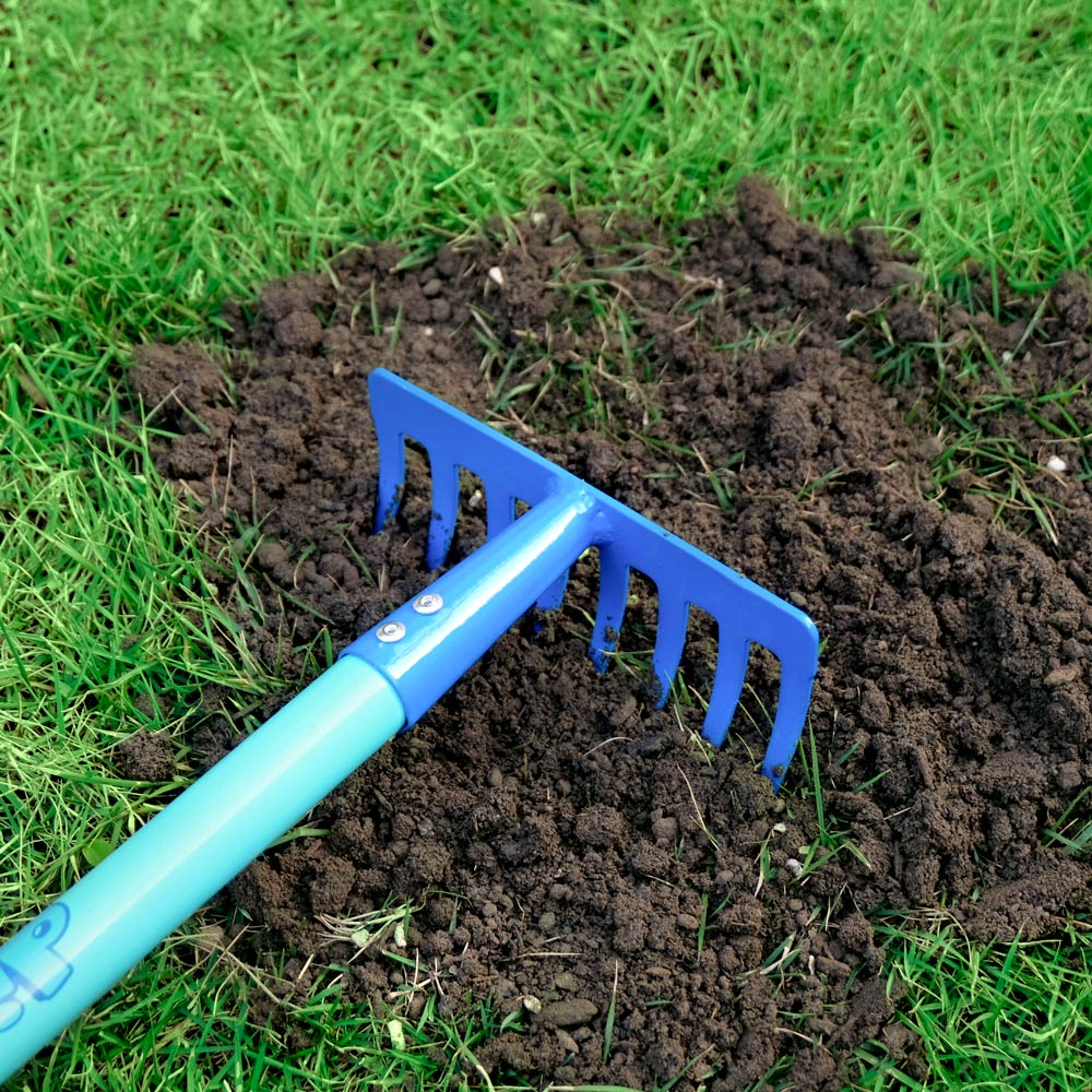 Blue Dinosaur Kids Gardening Set|Complete Metal Wheelbarrow & Tool Kids Gardening Kit Age 3+