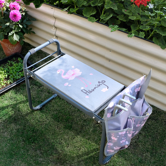 Original Design Flamingo Folding Garden Kneeler and Seat