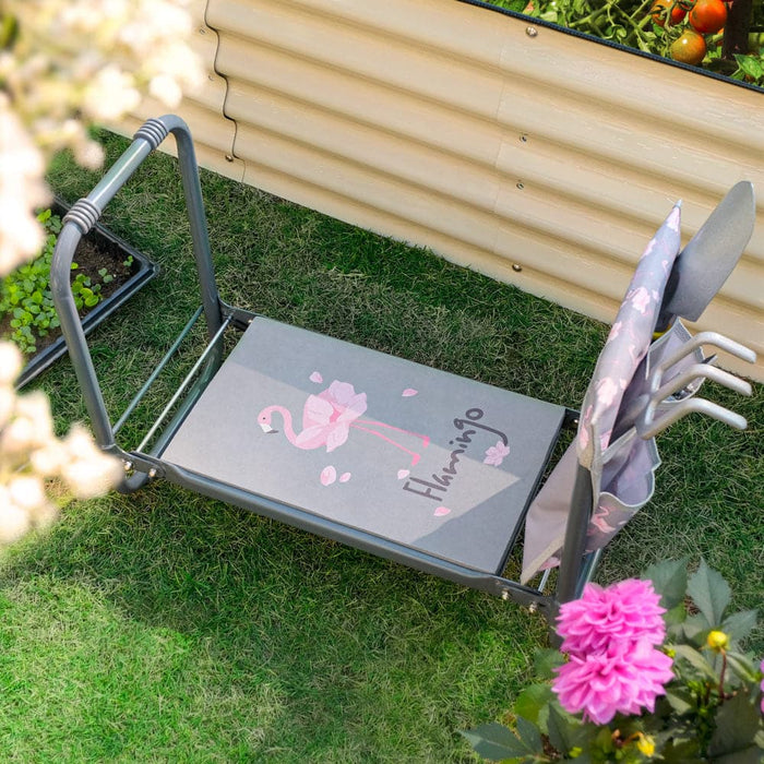 Original Design Flamingo Folding Garden Kneeler and Seat