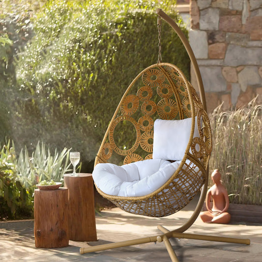 Outdoor Egg Patio Chair|Swinging Egg Chair With Stand