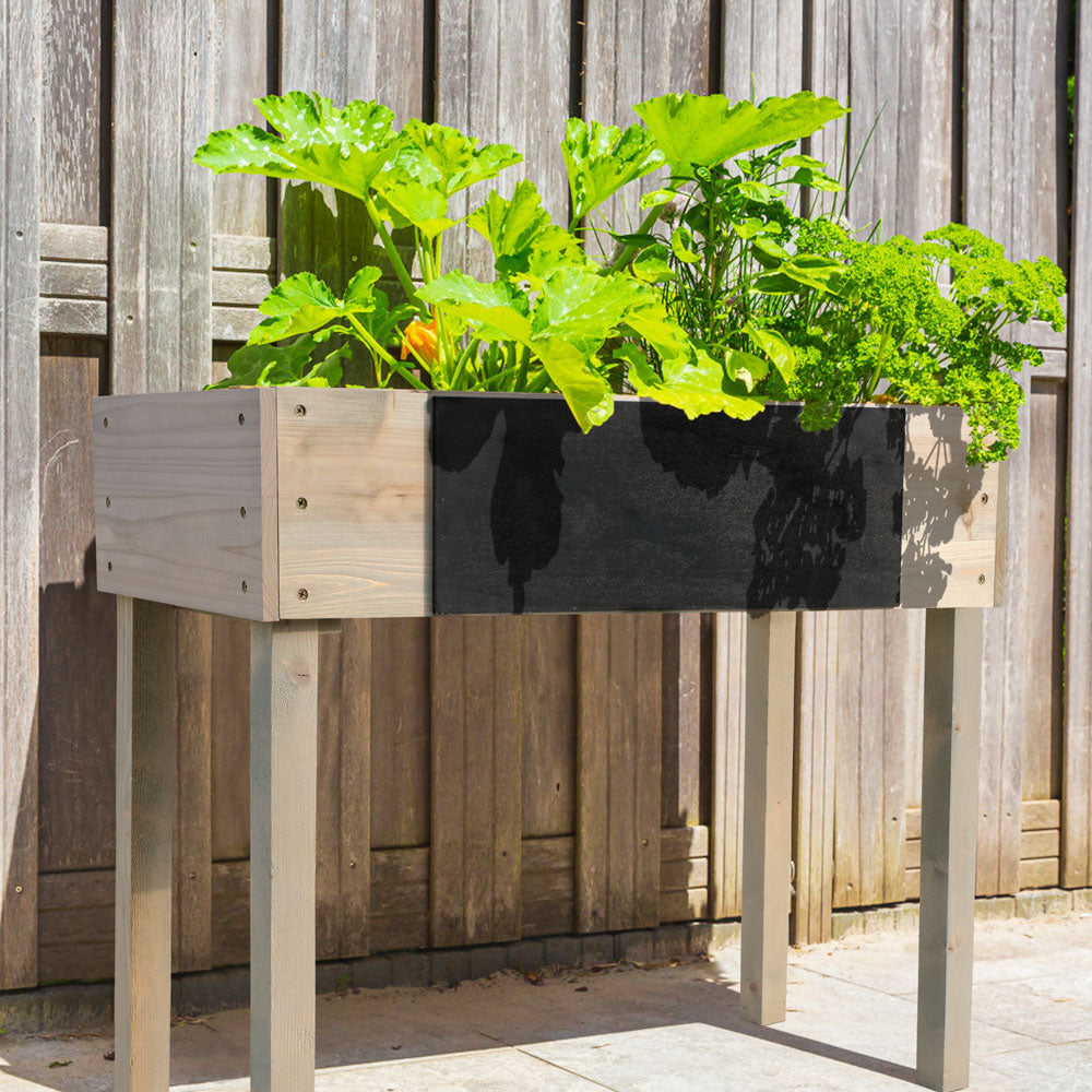 kids garden bed close up